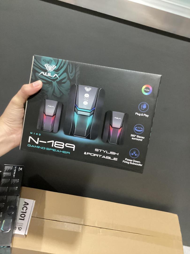 Aula N189 RGB Desktop Gaming Speaker 2.1, Audio, Soundbars, Speakers