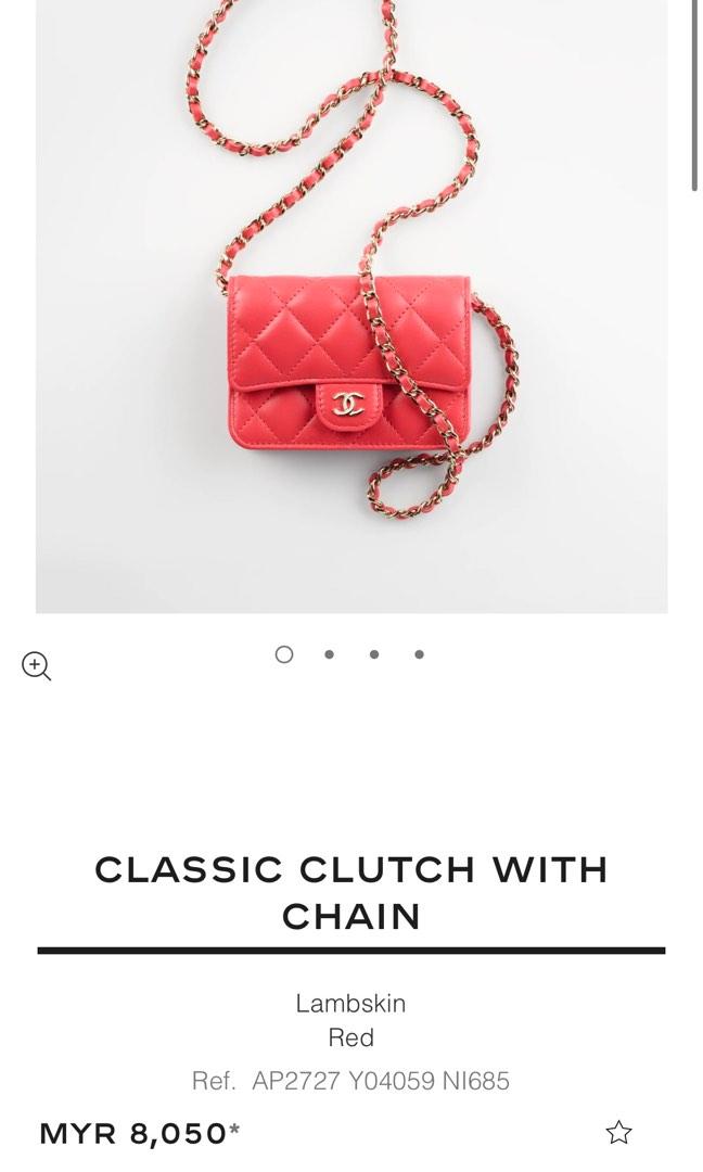 Clutch con catena classica sale chanel