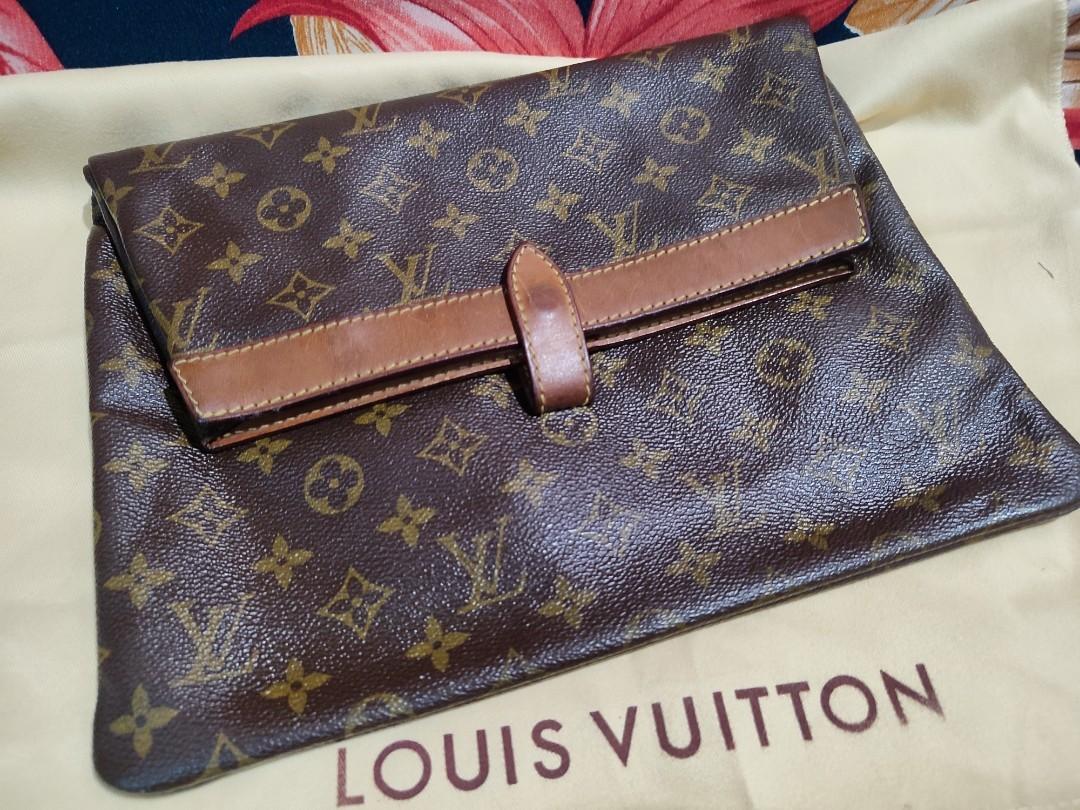 Louis Vuitton Vintage Monogram Canvas Pochette Pliante Folding Clutch Bag