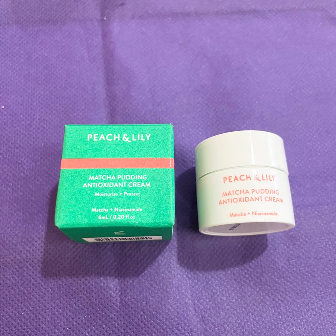 AUTHENTIC Peach and lily matcha pudding antioxidant cream moisturizer
