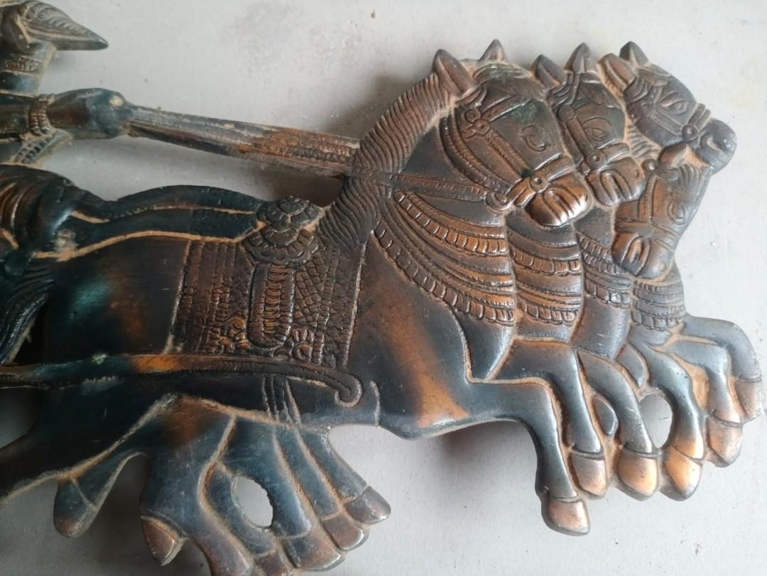 Bagavad Gita - Krishna Arjun Upachara - wall decorative - vintage ...