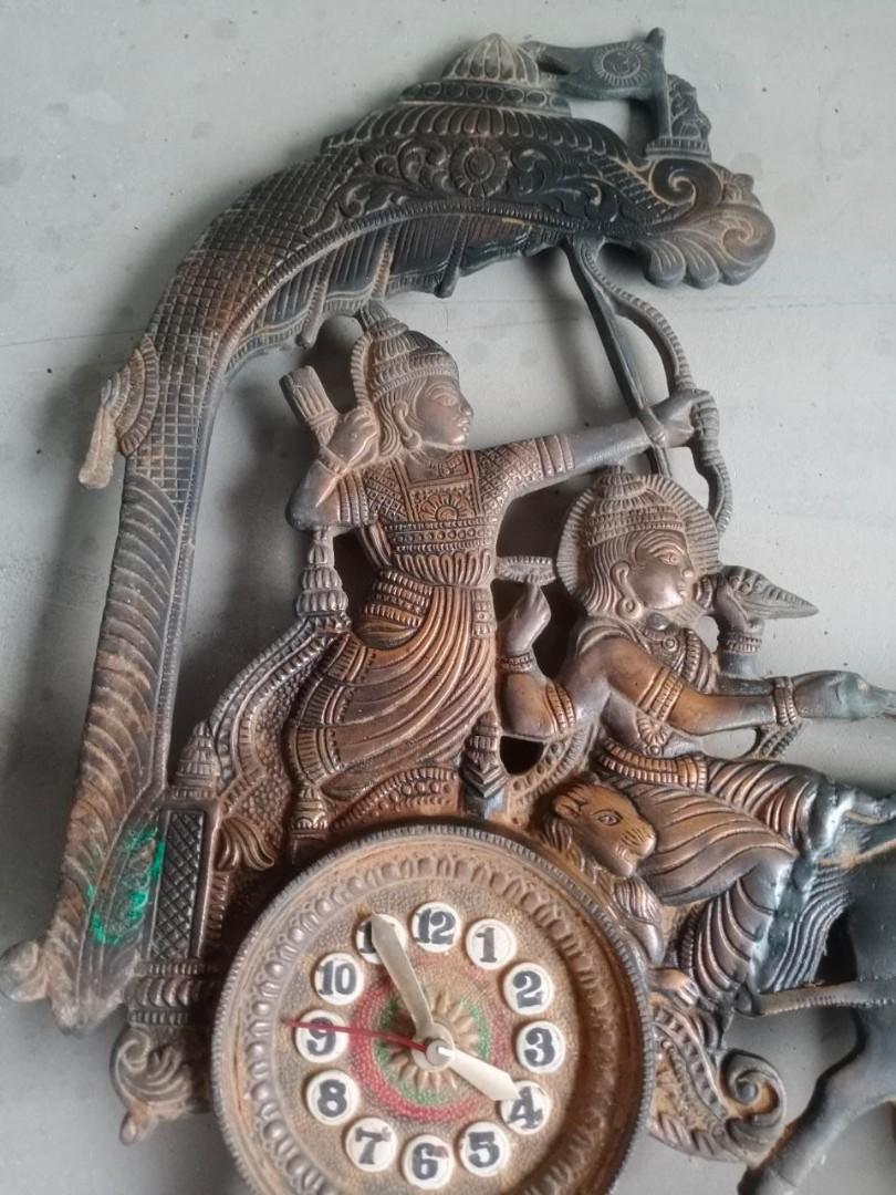 Bagavad Gita - Krishna Arjun Upachara - wall decorative - vintage ...