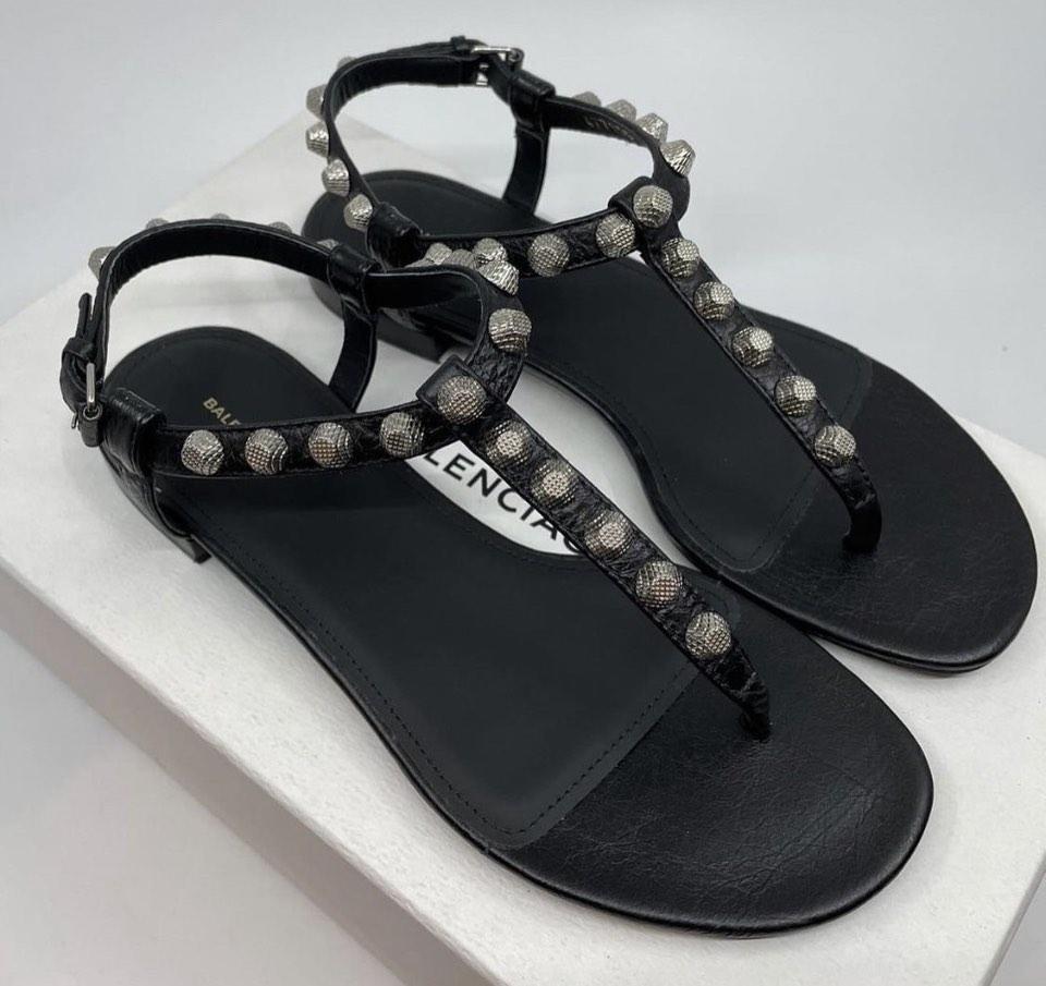 balenciaga sandals womens gold