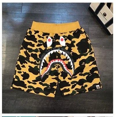 Bape shorts yellow on sale