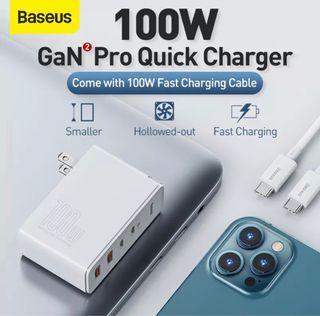 Baseus 100W Gan USB Type C Charger PD QC4.0 3.0 Fast Charging  for iPhone 13 Pro Max