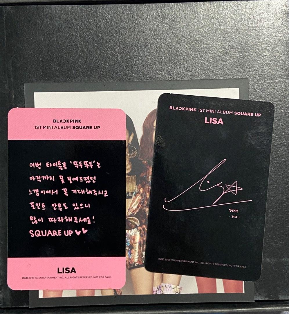 Blackpink Square Up Album Unsealed Lisa Hobbies And Toys Memorabilia And Collectibles Fan 