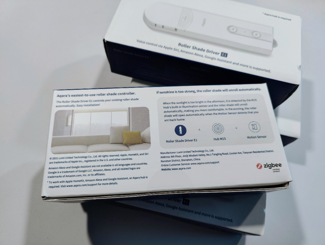 Brand New Aqara Roller Shade Driver E1, Requires Aqara Hub, USB C