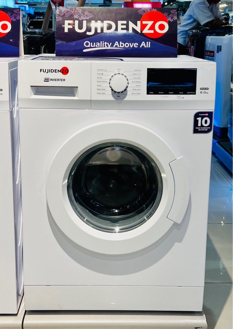 Brand New Fujidenzo IWF801 WG 8.0kg Front Load HD Inverter Washing