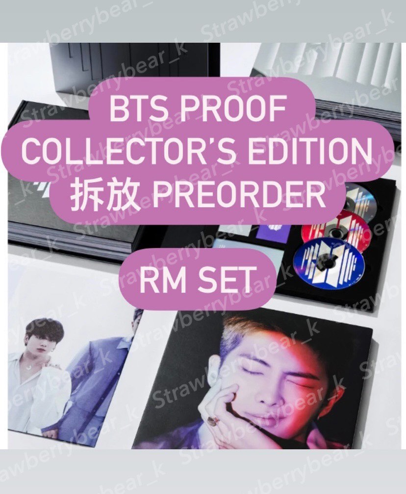 BTS Proof Collector's Edition RM Set 1st Preorder BTS小卡防彈少年