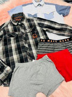 C0M15: combo shirt for boy 10-12years/ mix combo plaid shirt for kids