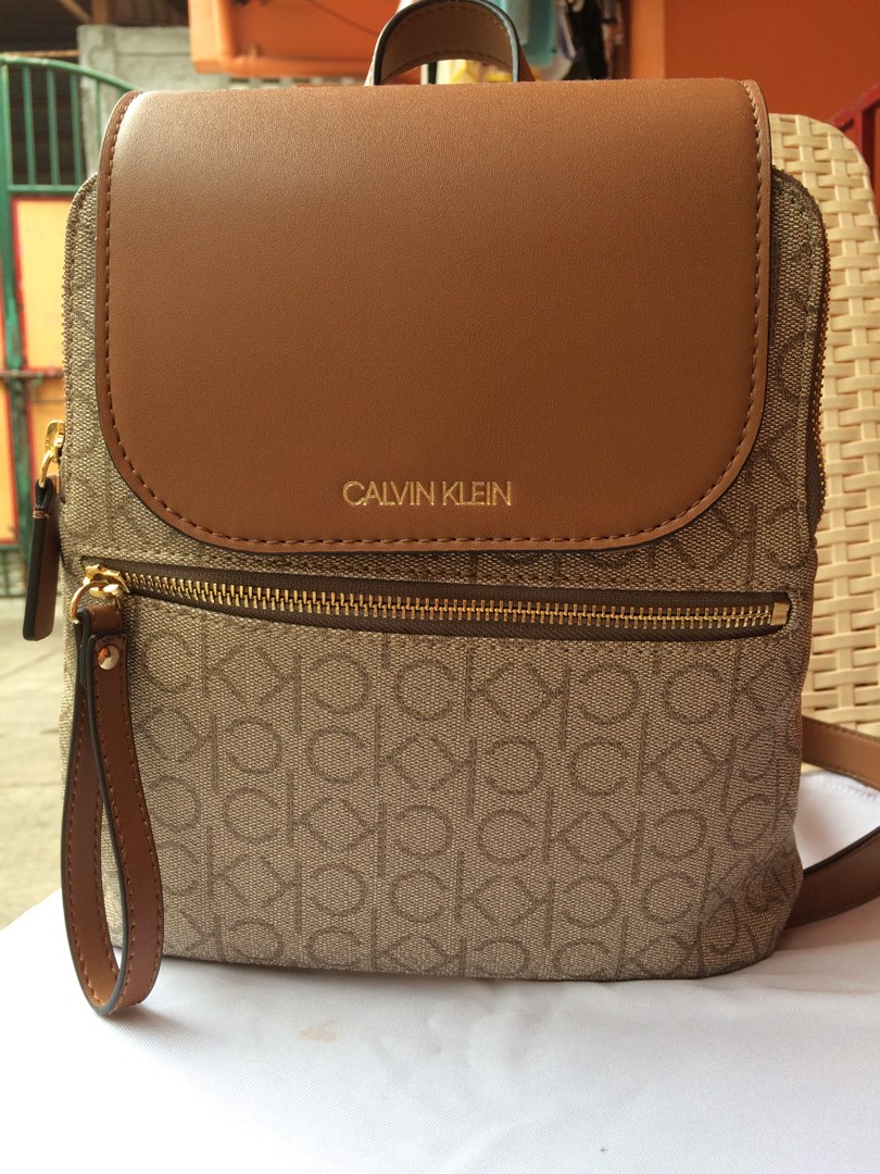 CALVIN KLEIN Signature Elaine Backpack Women s Fashion Bags