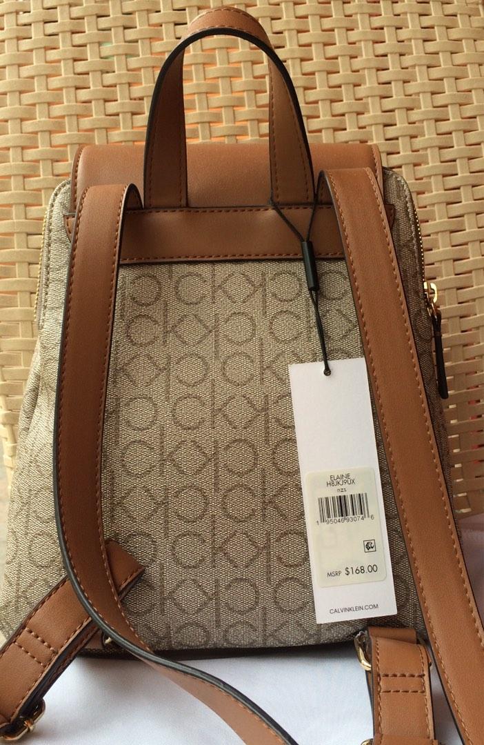 CALVIN KLEIN Signature Elaine Backpack Women s Fashion Bags