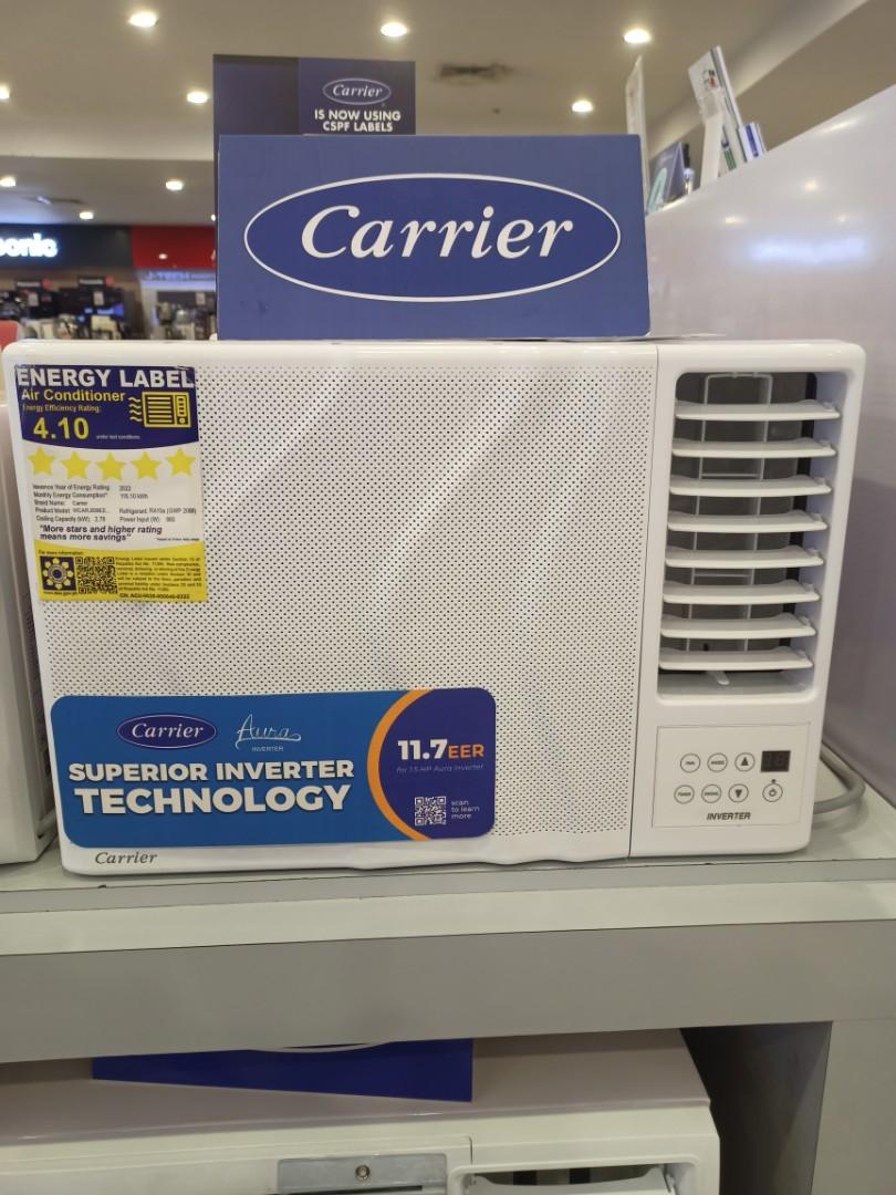 Carrier window type inverter tv home appliances air conditioning