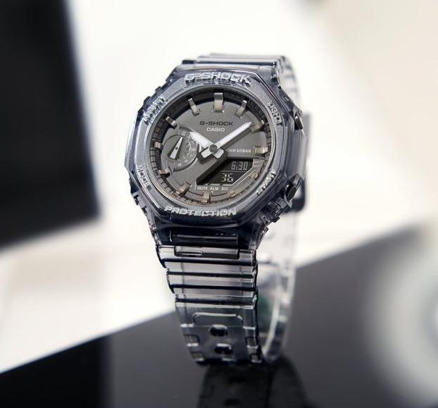 Casio G Shock GMA S2100SK 1A Metallic Translucent Designs Grey