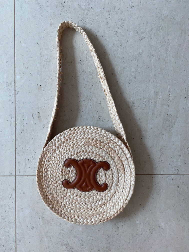 Celine sales straw clutch