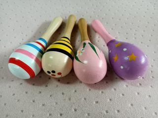 Colourful Wooden Maracas