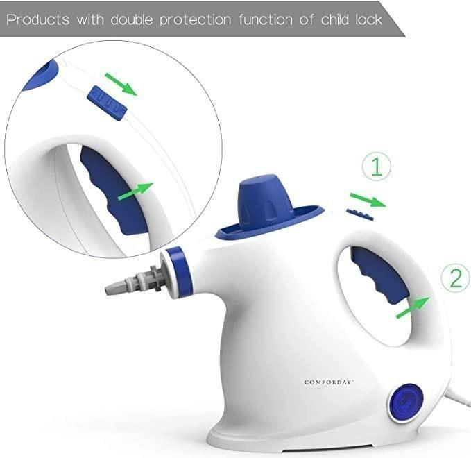 COMFORDAY Steam Cleaner MultiPurpose Handheld Pressurized Steamer