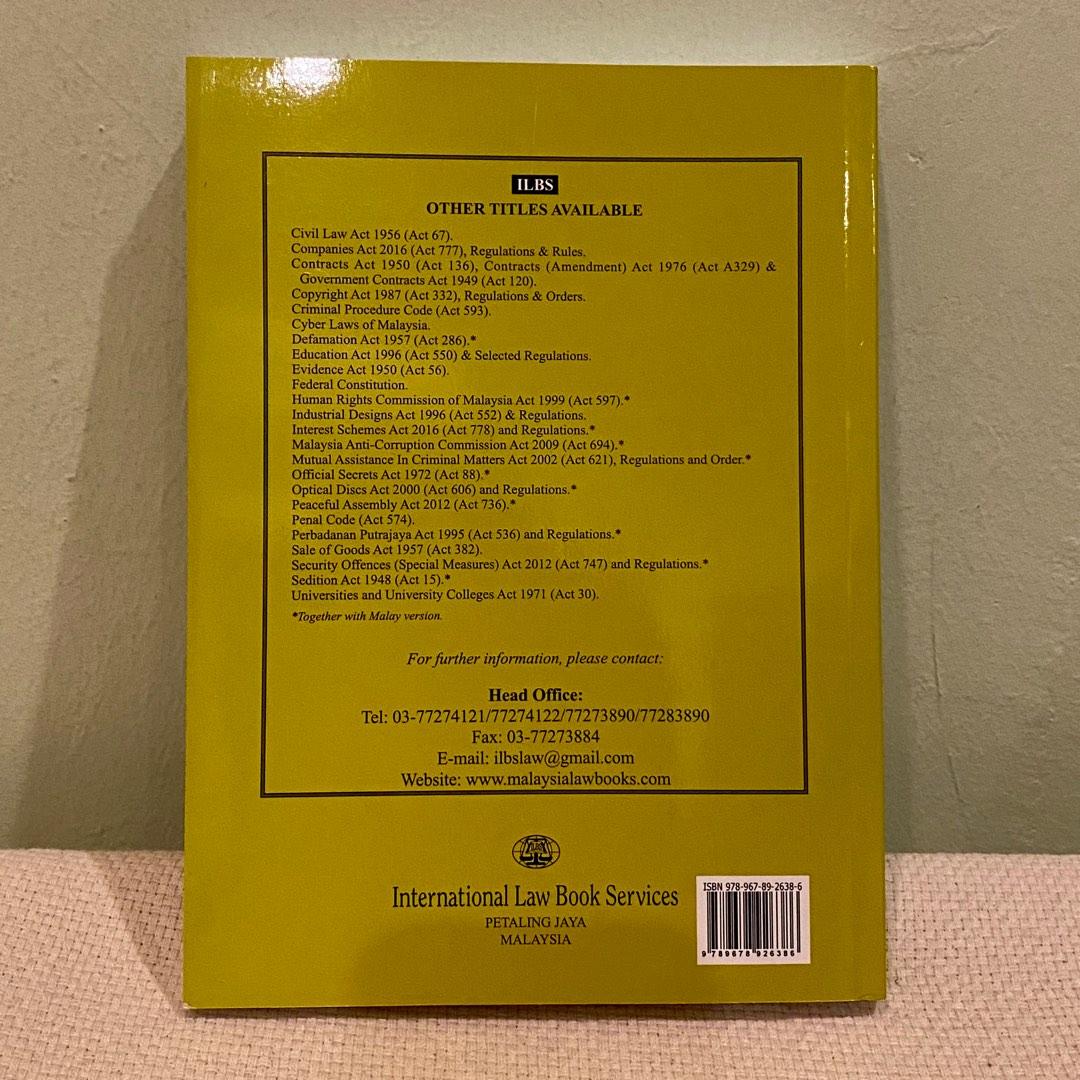 Communications and Multimedia Act 1998 (Act 588), Hobbies & Toys, Books