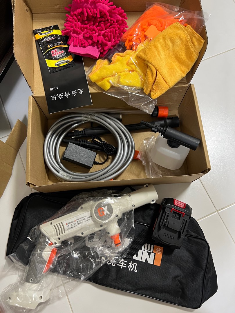 Cordless Car Wash Jet Spray, Car Accessories, Accessories on Carousell