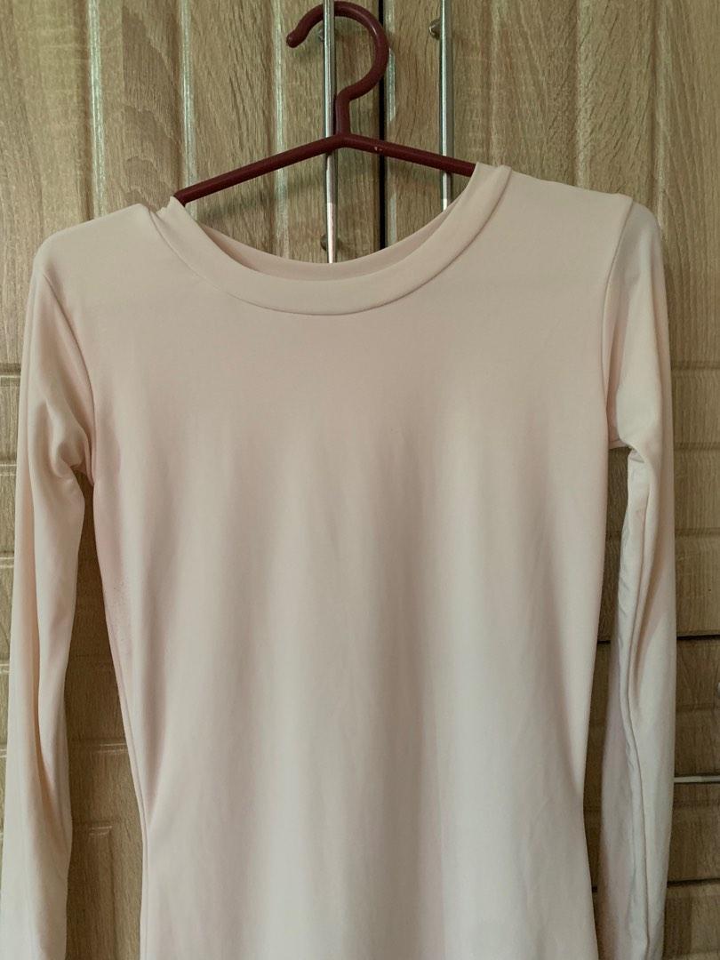 Cream 3/4 Bodycon Dress (Category: Dresses) located in Pasay City. Submitted by kmoarse (Listing ID 1184986497, Image 2). Description: 🌹 Channel Kim K’s super fitted dress with this one! 💋 🌹 Material is stretchy and super soft 🌹 Few flaw on the last picture but overall still good item! ✨ 🌹 Fits XS-S. RFS: I’m a large now hehe.