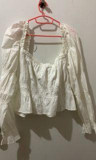 croptop hnm white
