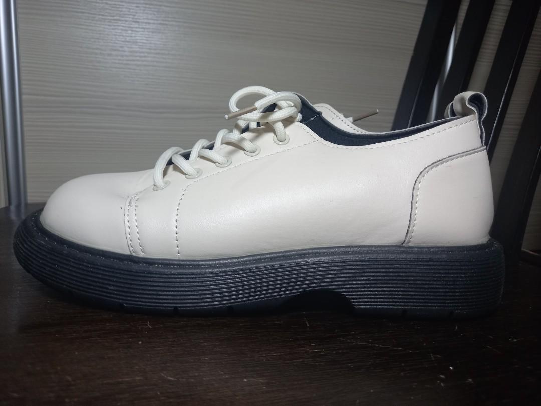 cute white platform sneakers