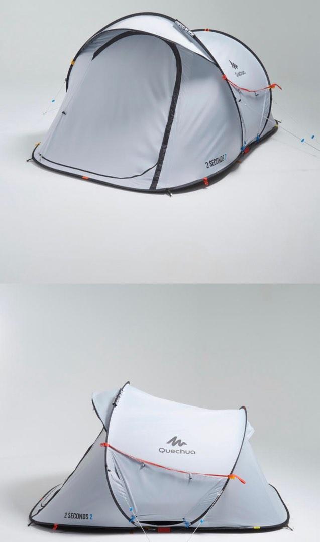Decathlon Quechua 2 second tent Fresh Black 2 persons, Sports