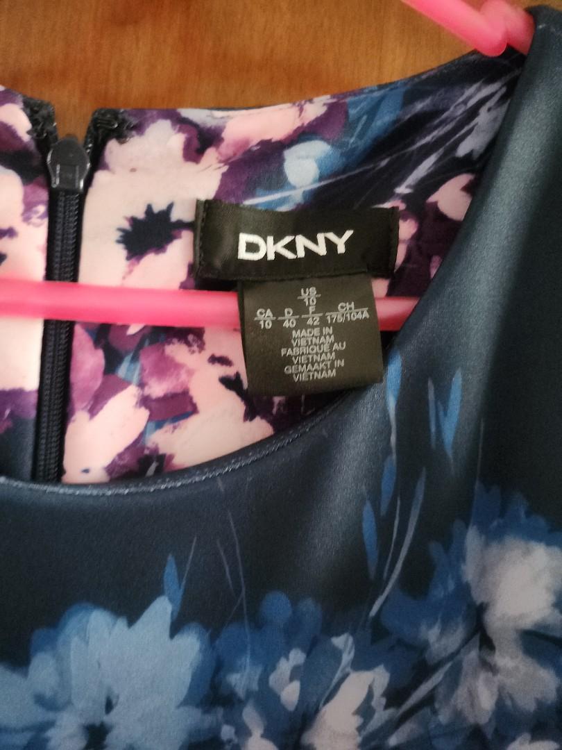 Dkny floral dress Navy Blue