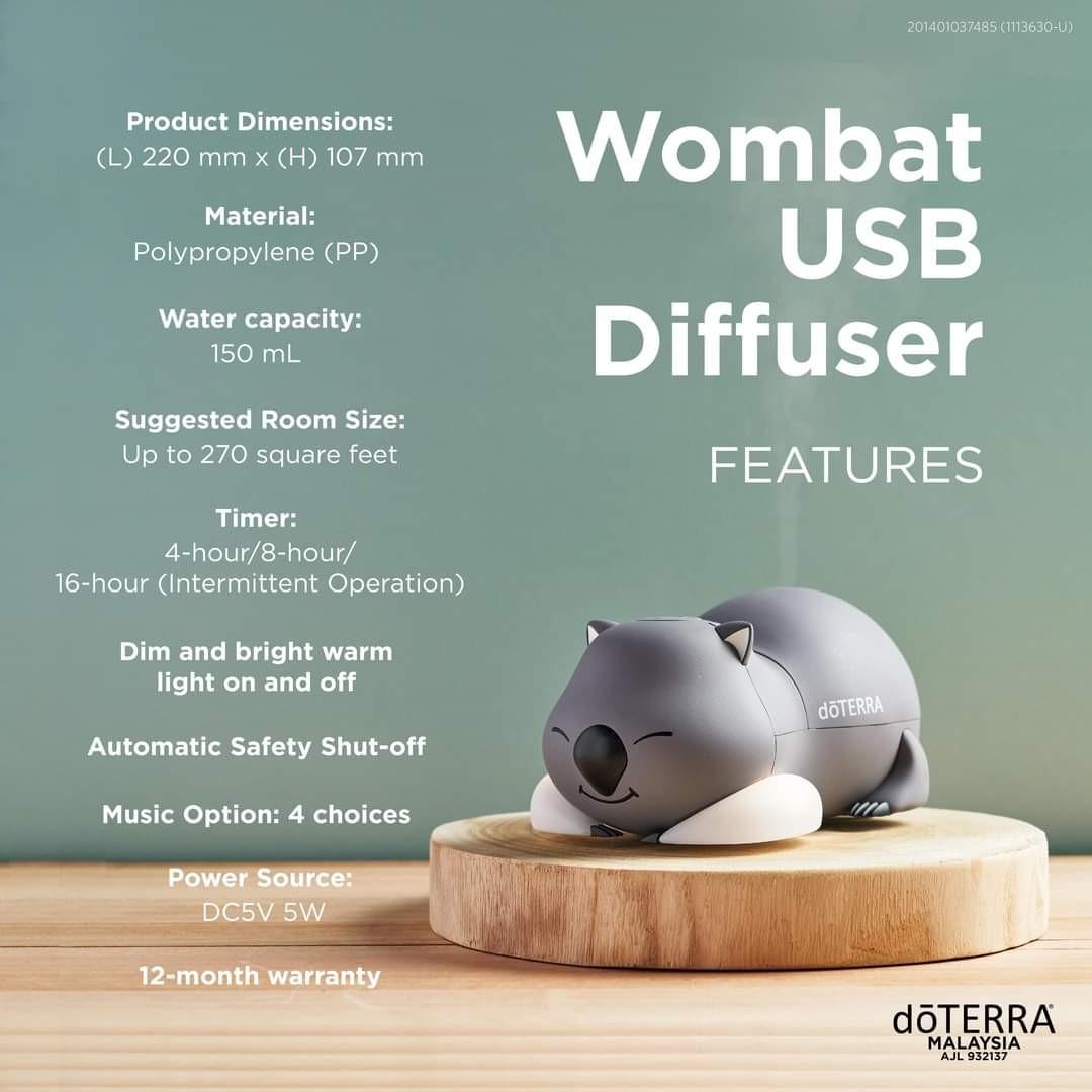 doTERRA Wombat Diffuser + Lavender 5ml (Last Set), Furniture