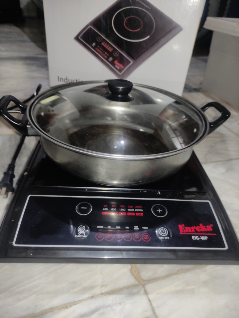 Eureka EICWP induction cooker with free pot, TV & Home Appliances, Kitchen Appliances, Cookers