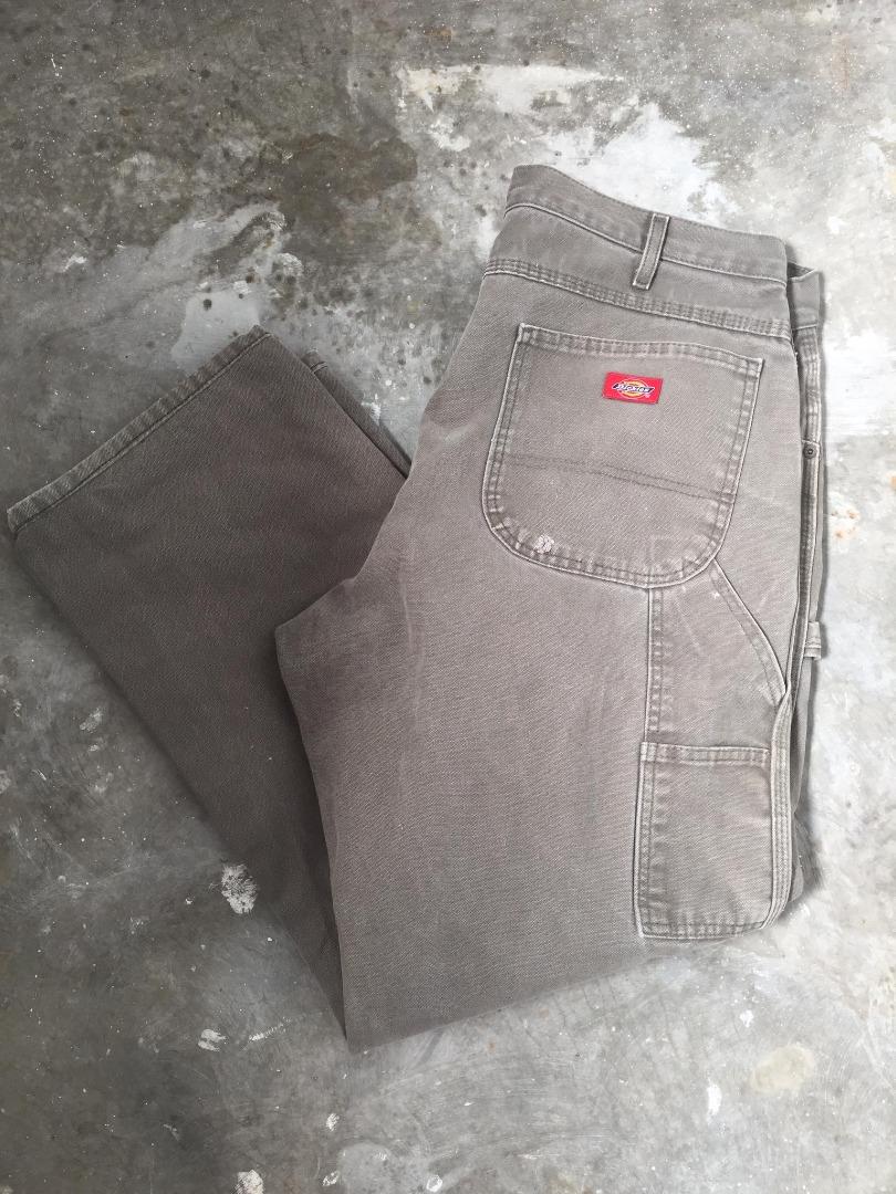 FADED MOSS GREEN DICKIES CARPENTER PANT, Men's Fashion, Bottoms, Jeans ...