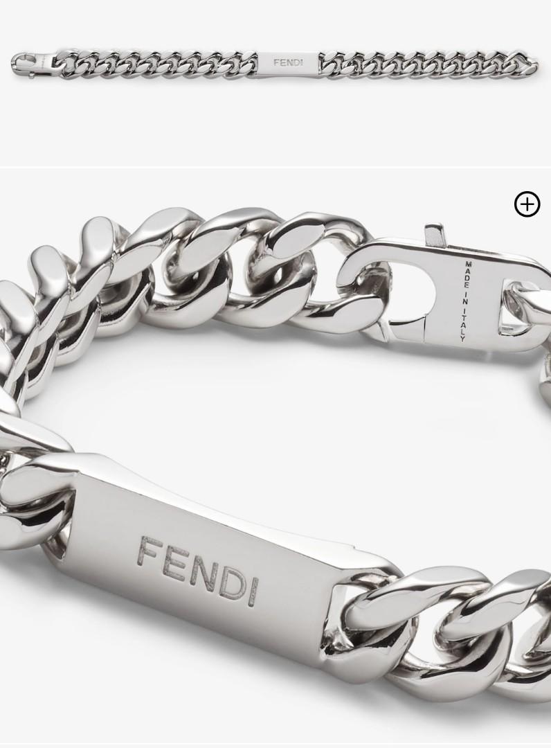 Fendi silver deals bracelet