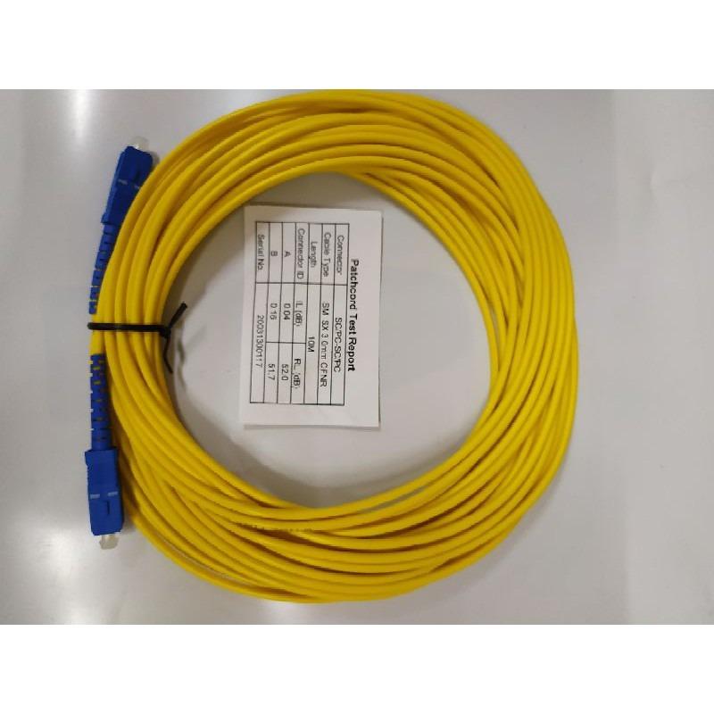 FIBER LAN CABLE FOR INTERNET 30meters SC/PC-SC/PC (SINGLE MODE) (Category: Networking) located in Manila. Submitted by sdfsolutions (Listing ID 1185066787, Image 1). Description: Patchcord Test Report Connector: SC/PC-SC/PC Cable Type: SM SX 3.0mm OFNR Length: 30M Connector: SC-SC Serial No.19102100272 Tags: Fiber lan cable Lan cable Fiber PLDT Converge Sky Globe Smart .