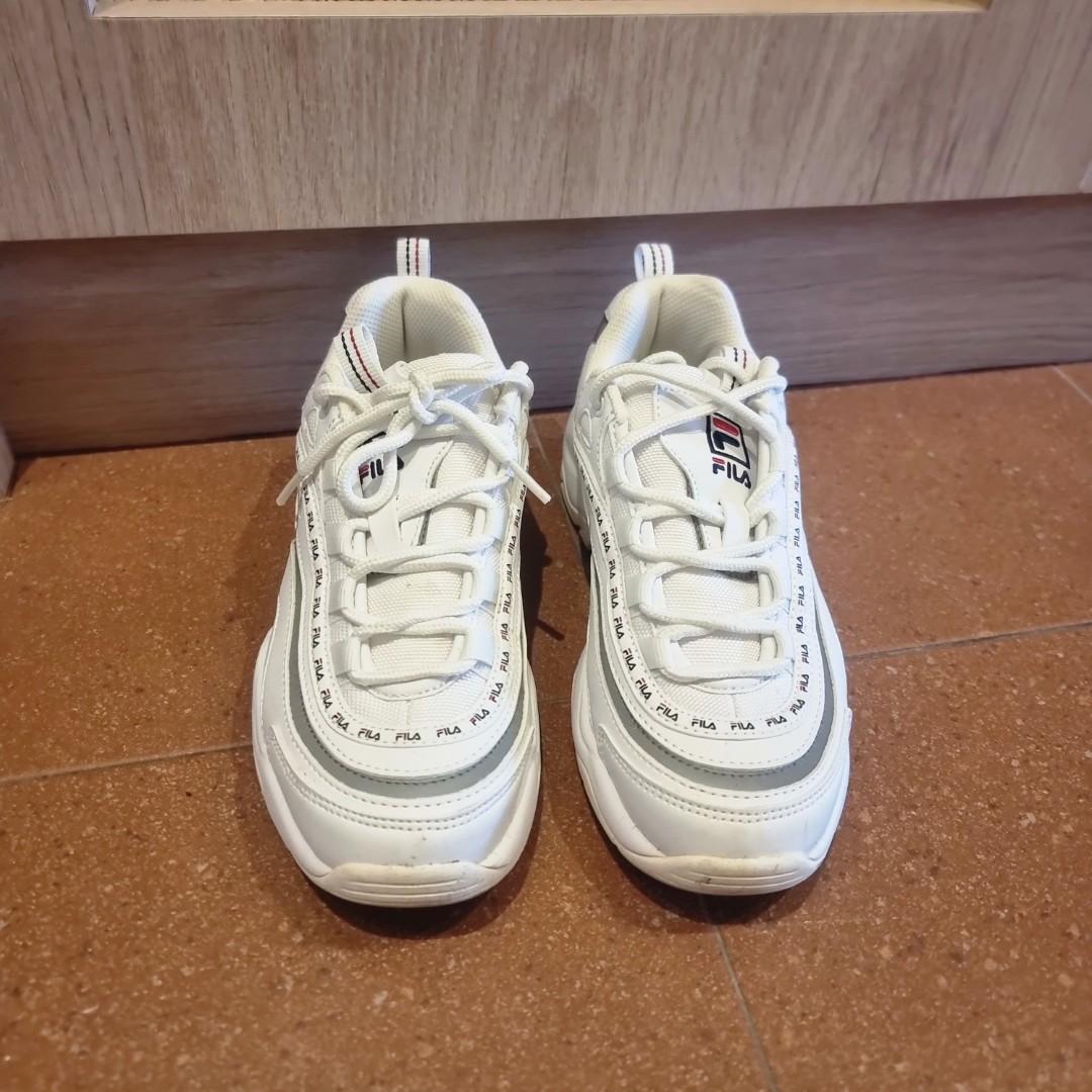 White And Yellow Fila Dino Stompers Size 49 OFF