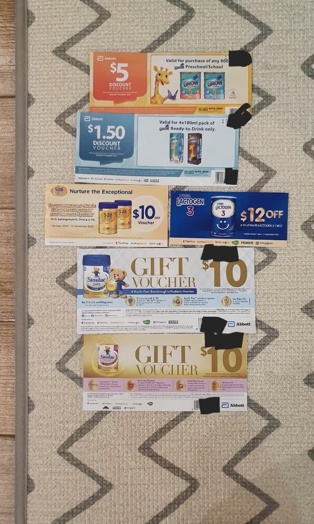 BLESSING formula milk discount vouchers for grow similac lactogen s26