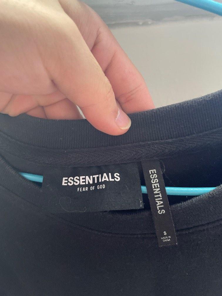 FOG Essentials 3M Reflective Black TShirt, Men's Fashion, Tops & Sets