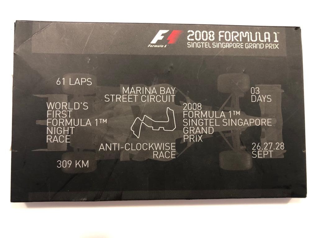 Formula 1 Singtel Singapore Grand Prix Ticket Box Set (Bay Grandstand