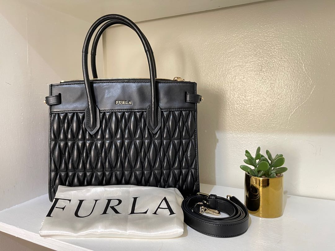 Furla Quilted, Women's Fashion, Bags & Wallets, Tote Bags on Carousell