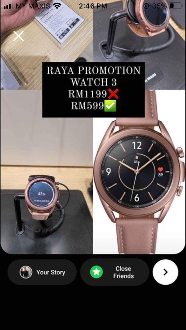 galaxy watch 3 rose gold Men s Fashion Watches Accessories