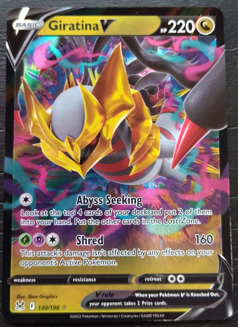 POKEMON GIRATINA V ASTRO 131/196 LOST ORIGIN CARD in Italian