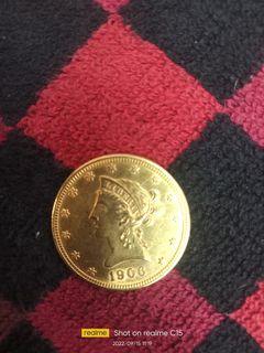 Gold koin Ten Dollar