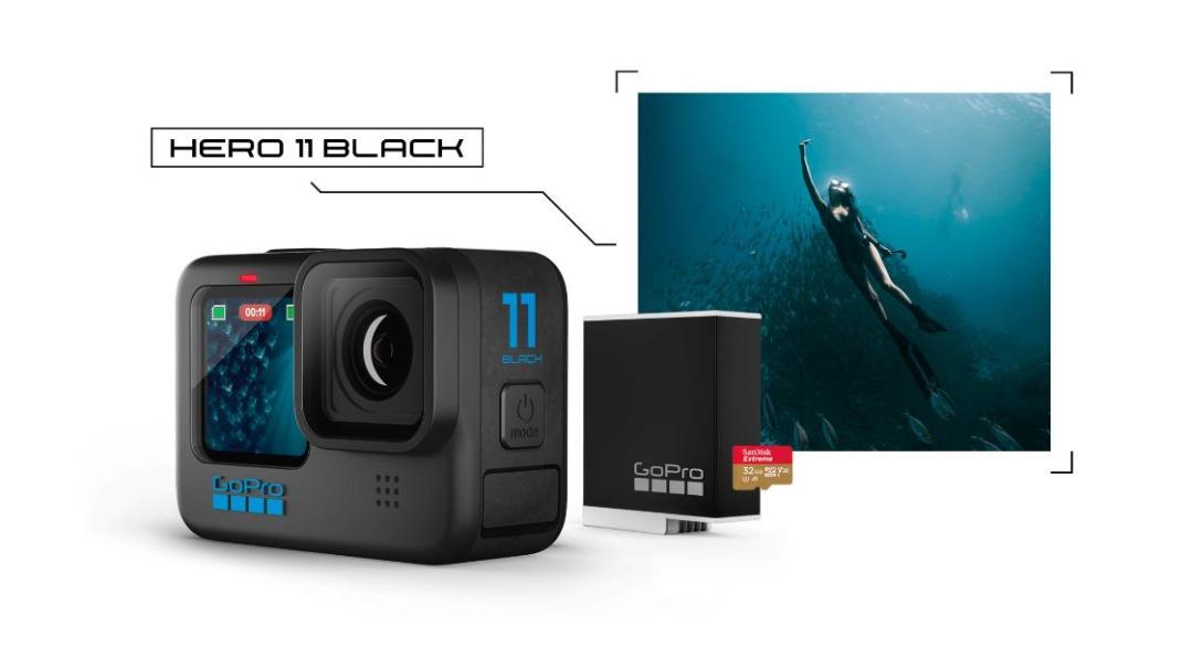 GoPro MAX 360 Action Camera with Promotional Extreme 32GB microSDHC Memory  Card 
