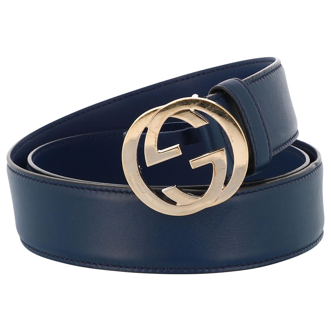 All blue gucci outlet belt