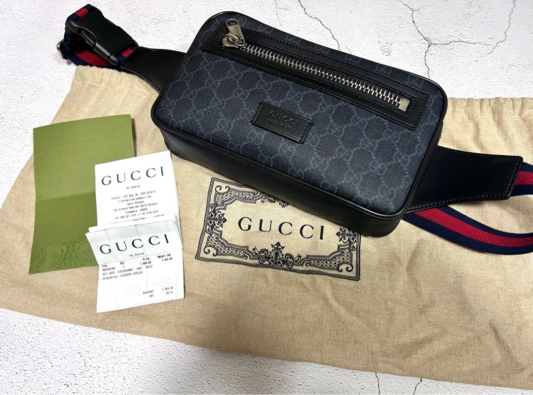 Gg black discount belt bag