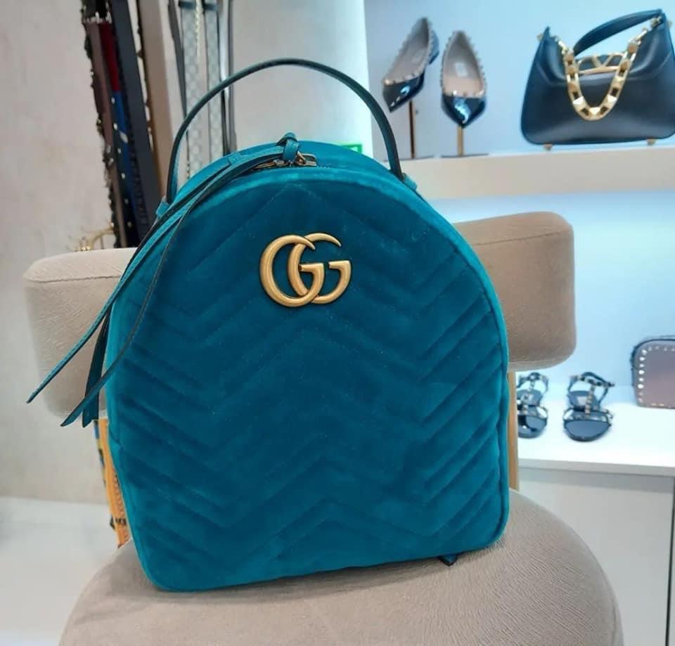 Gucci marmont velvet backpack outlet