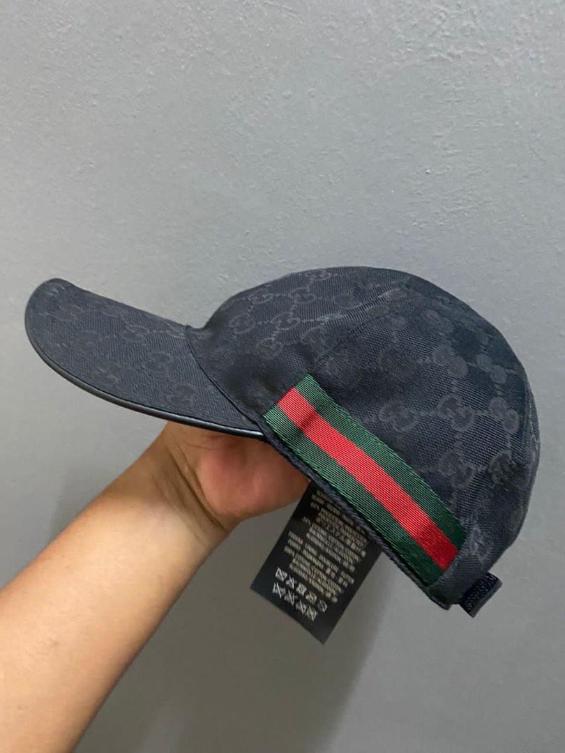 Original gg canvas baseball hat outlet with web price