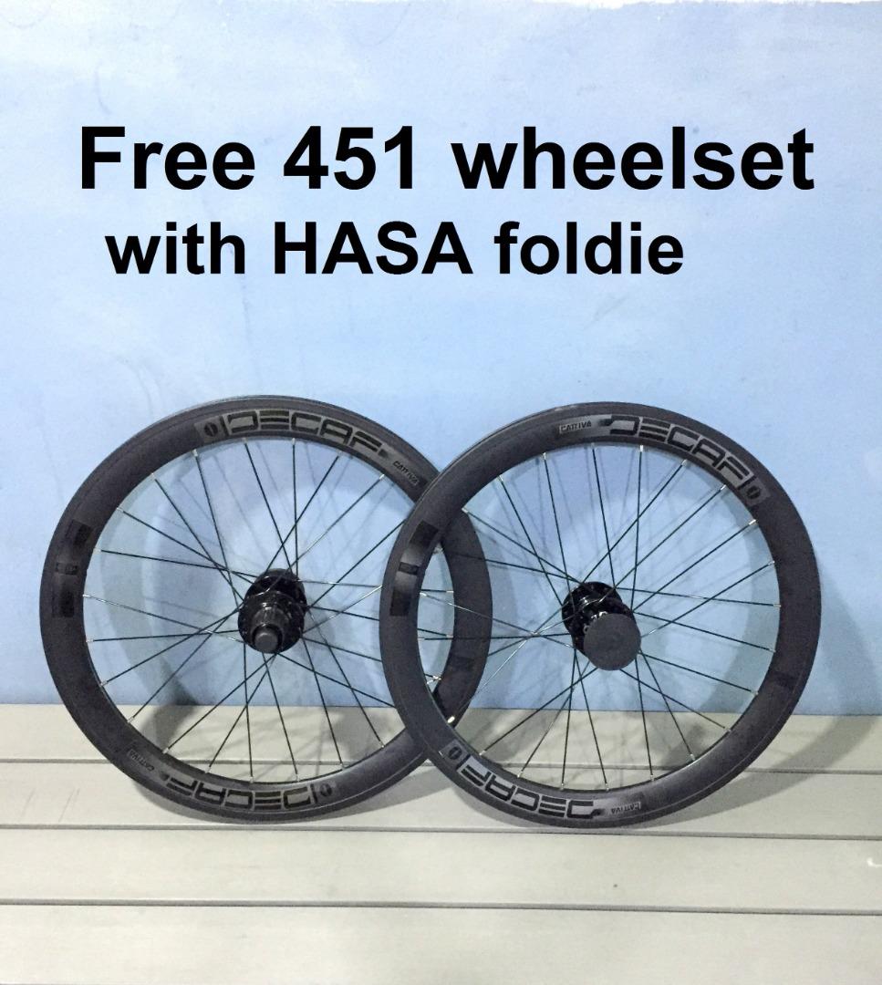 Hasa F2 S Folding Bike From Taiwan Wheelset Promo Lowest Price Match Guarantee