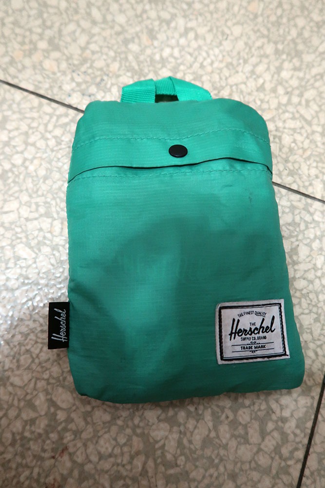 Herschel Supply Co Packable Day Bag Green, Women's Fashion, Bags