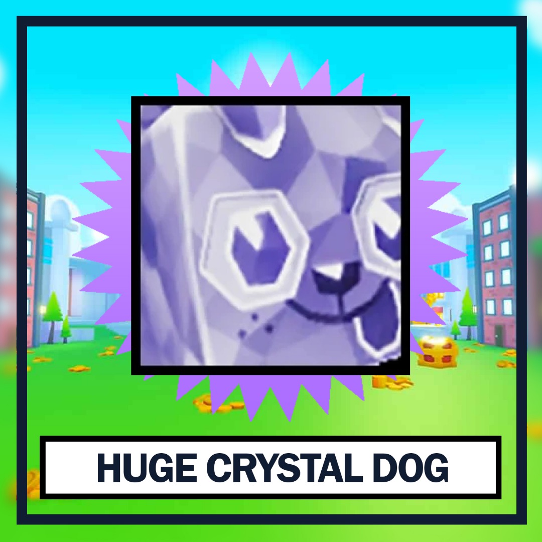 Huge Crystal Dog Pet Simulator X Petsimx PSX, Video Gaming, Gaming