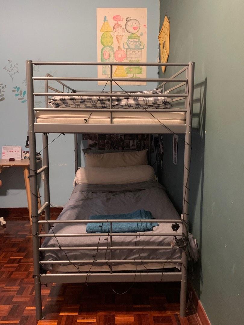 IKEA DOUBLE DECKER BED FRAME, Furniture & Home Living, Furniture, Bed